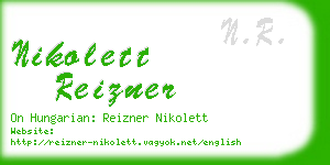 nikolett reizner business card